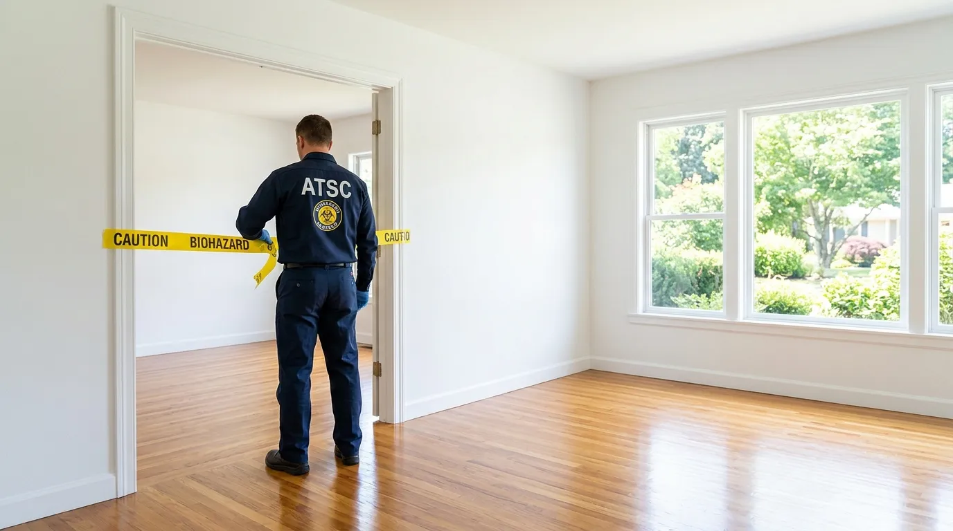 Certified biohazard cleanup crew performing Crime Scene Cleanup in Taylorsville